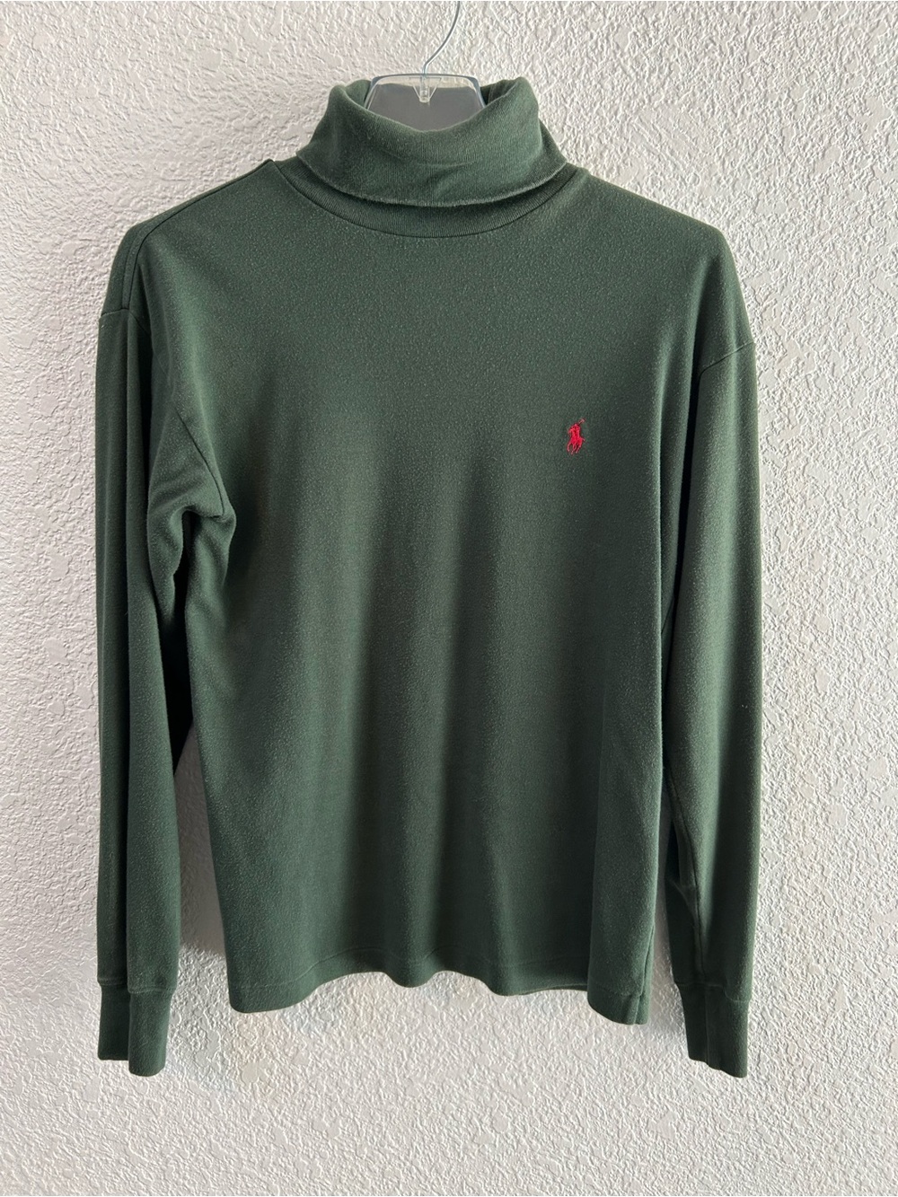 Ralph Lauren Women’s Vintage Forest Green Turtleneck Cotton M Preppy Librarian